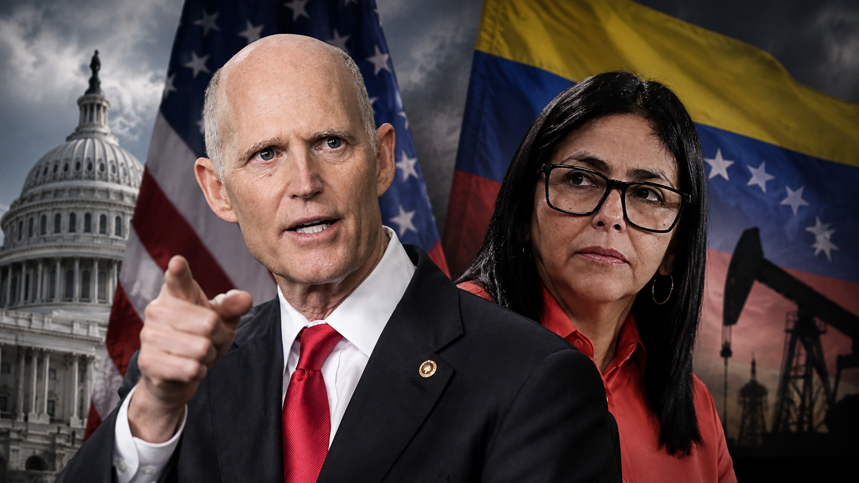 El senador republicano Rick Scott endureció sus críticas contra Delcy Rodríguez y aseguró que no la considera una interlocutora legítima para Estados Unidos. En una entrevista concedida a NTN24, el legislador afirmó que Rodríguez “no es bienvenida” en territorio estadounidense y cuestionó el papel que desempeña al frente de la administración interina venezolana.