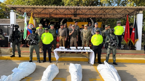 Un juez de Bogotá negó una tutela contra el Gobierno Nacional por la publicación de imágenes de cuerpos envueltos en bolsas tras una operación militar.