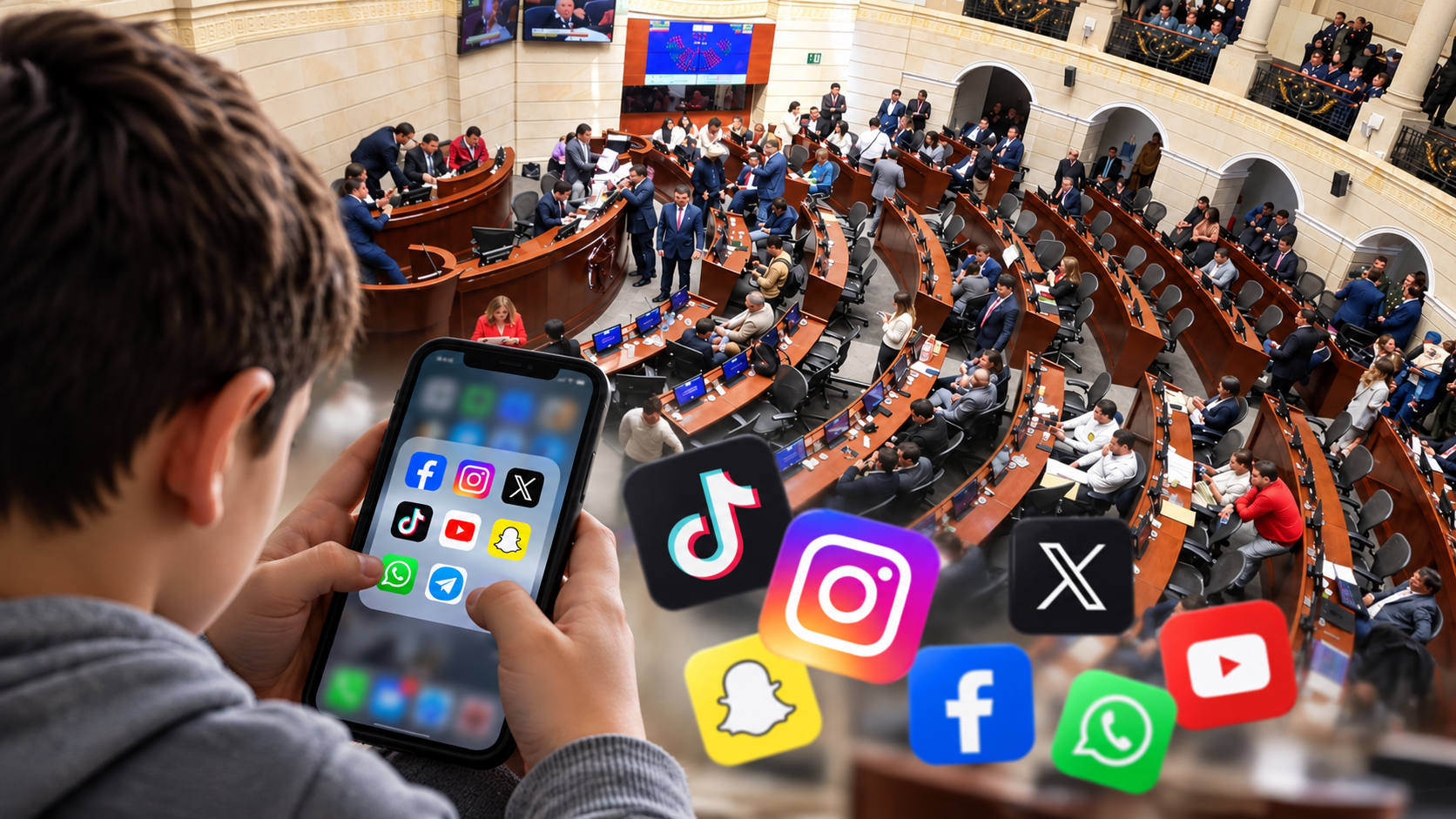 Proyecto que restringe las redes sociales a menores de 14 años avanza en el Congreso