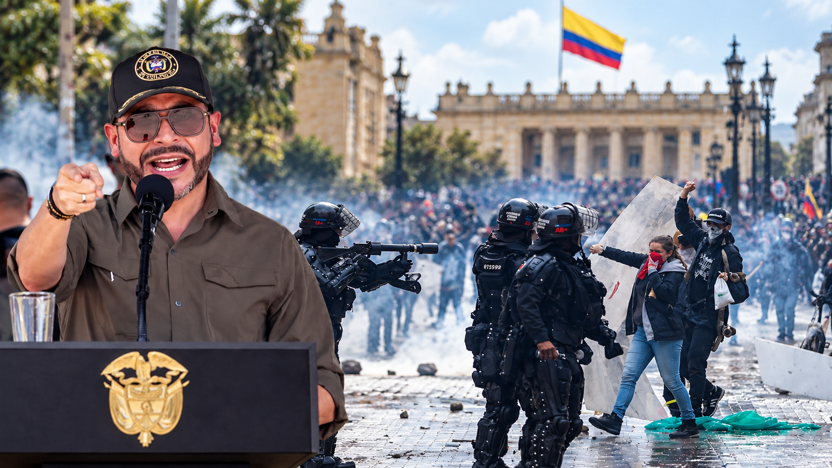 Gobierno alista decreto contra la protesta violenta antes de la marcha de Petro el 14 de octubre