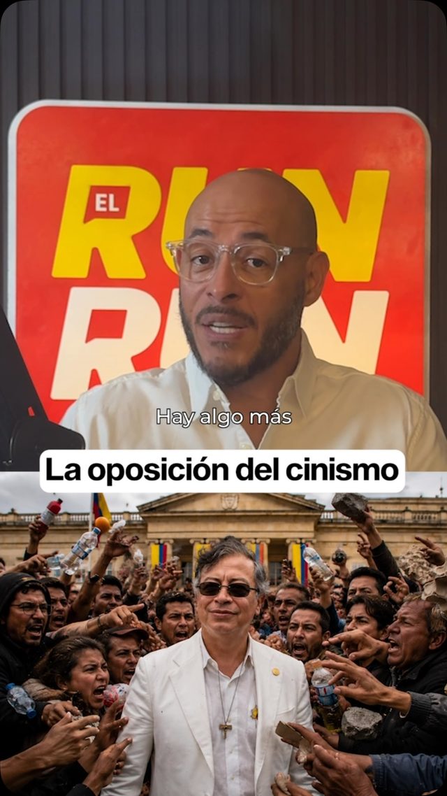 Portada vertical del reel La oposición del cinismo de Runrun Político.
