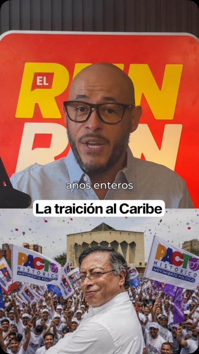 Portada vertical del reel Traición al Caribe de Runrun Político.