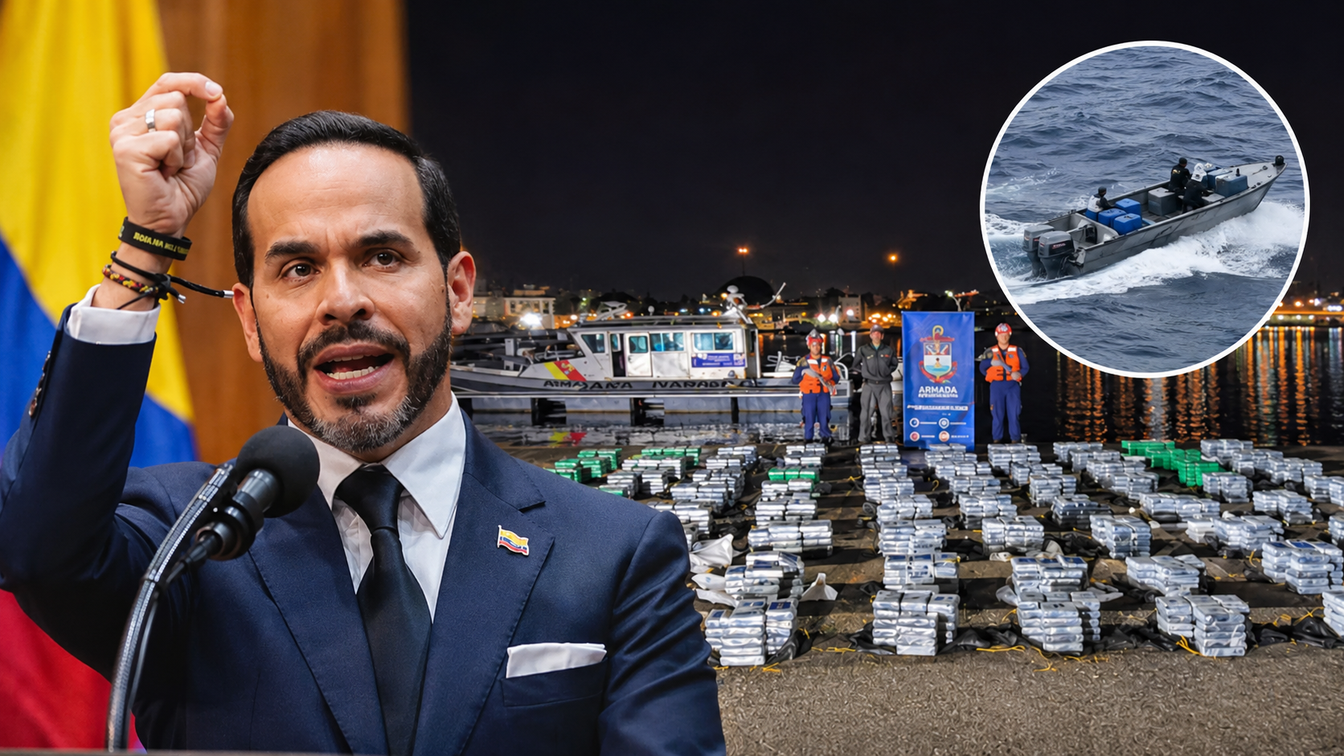 Armada y De la Espriella confirman golpe al narcotráfico: Dos toneladas de droga incautada en el Caribe