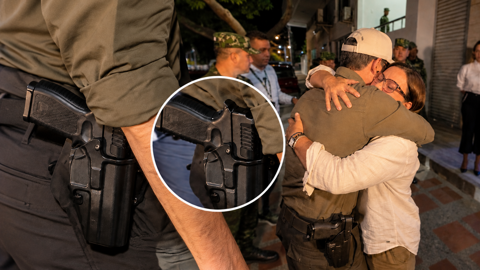 El presidente Abelardo De la Espriella recorrió durante la noche varios sectores de Santa Marta acompañado por su esquema de seguridad.