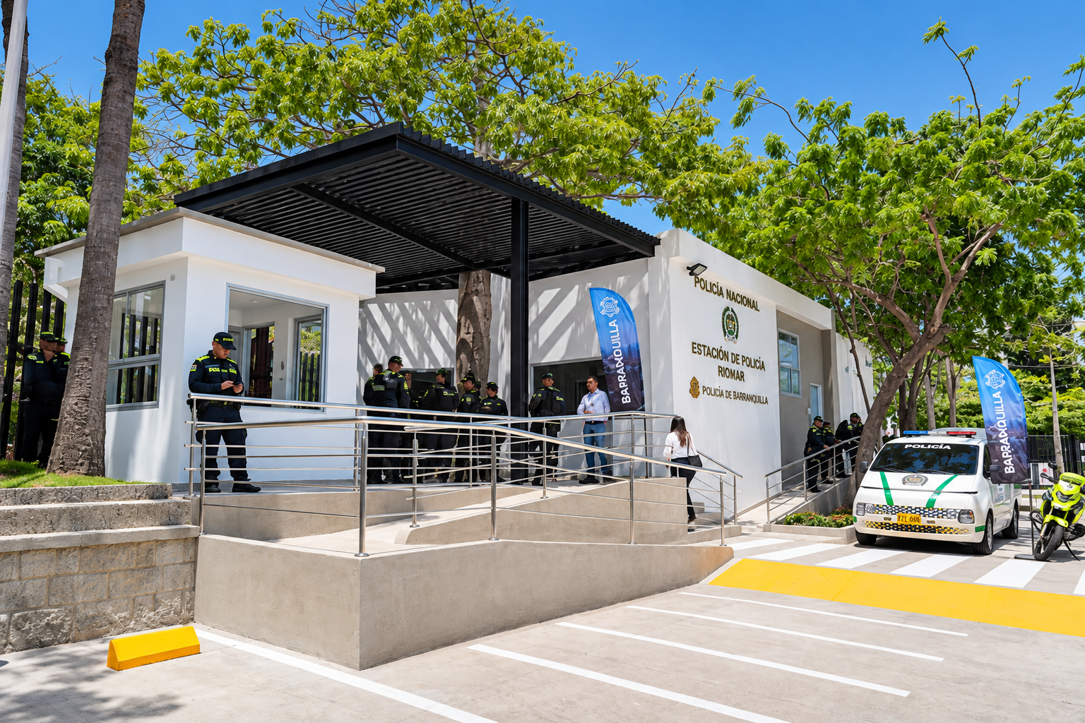La Gobernación del Atlántico y la Alcaldía de Barranquilla entregaron la nueva Estación de Policía Riomar, una obra destinada a fortalecer la presencia institucional y la capacidad de respuesta de la Fuerza Pública.
