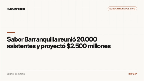 Portada editorial de El bochinche político para la nota “Sabor Barranquilla reunió 20.000 asistentes y proyectó $2.500 millones”.