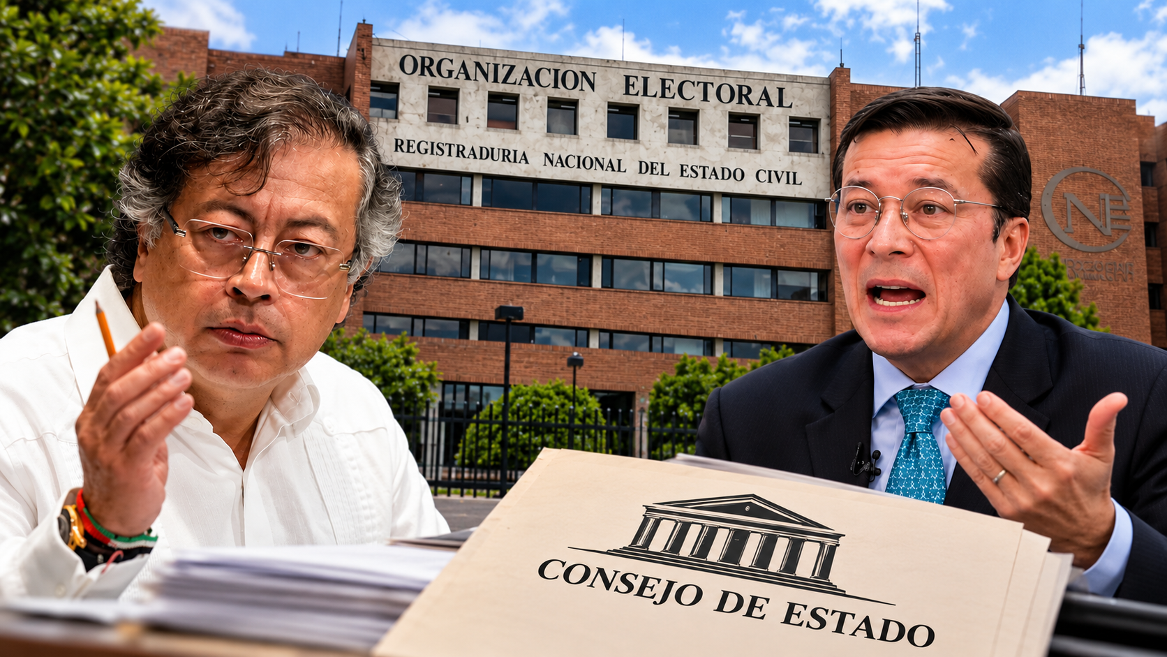 El Consejo de Estado admitió una tutela presentada por el registrador Hernán Penagos contra señalamientos realizados por el expresidente Gustavo Petro sobre la Registraduría y el proceso electoral.