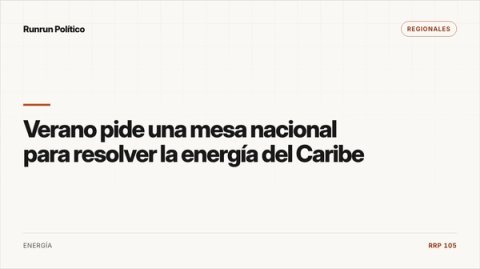 Portada editorial de Regionales para la nota “Verano pide una mesa nacional para resolver la energía del Caribe”.