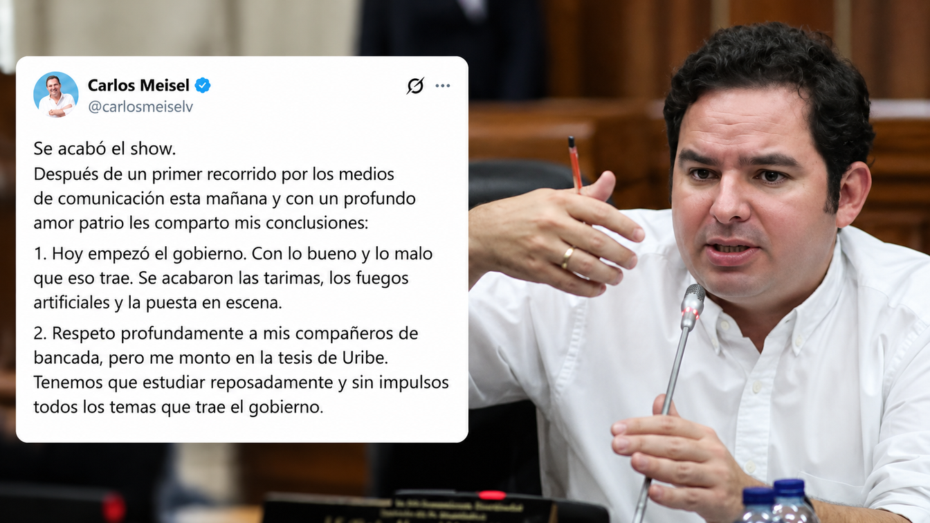 "Se acabó el show; una cosa es ganar elecciones y otra gobernar": Carlos Meisel advierte al Gobierno