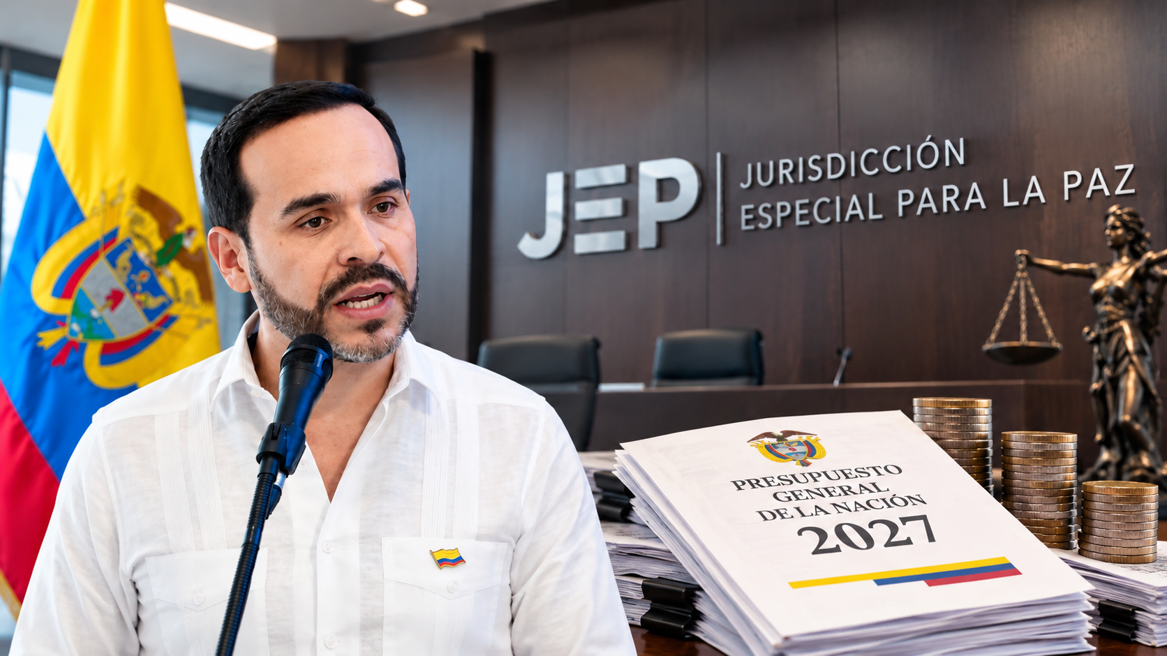 La ponencia del Presupuesto General de la Nación para 2027 contempla una reducción de $170.000 millones en los recursos destinados a la Jurisdicción Especial para la Paz (JEP).