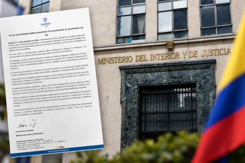 El Ministerio de Justicia explicó que la autonomía universitaria debe protegerse.