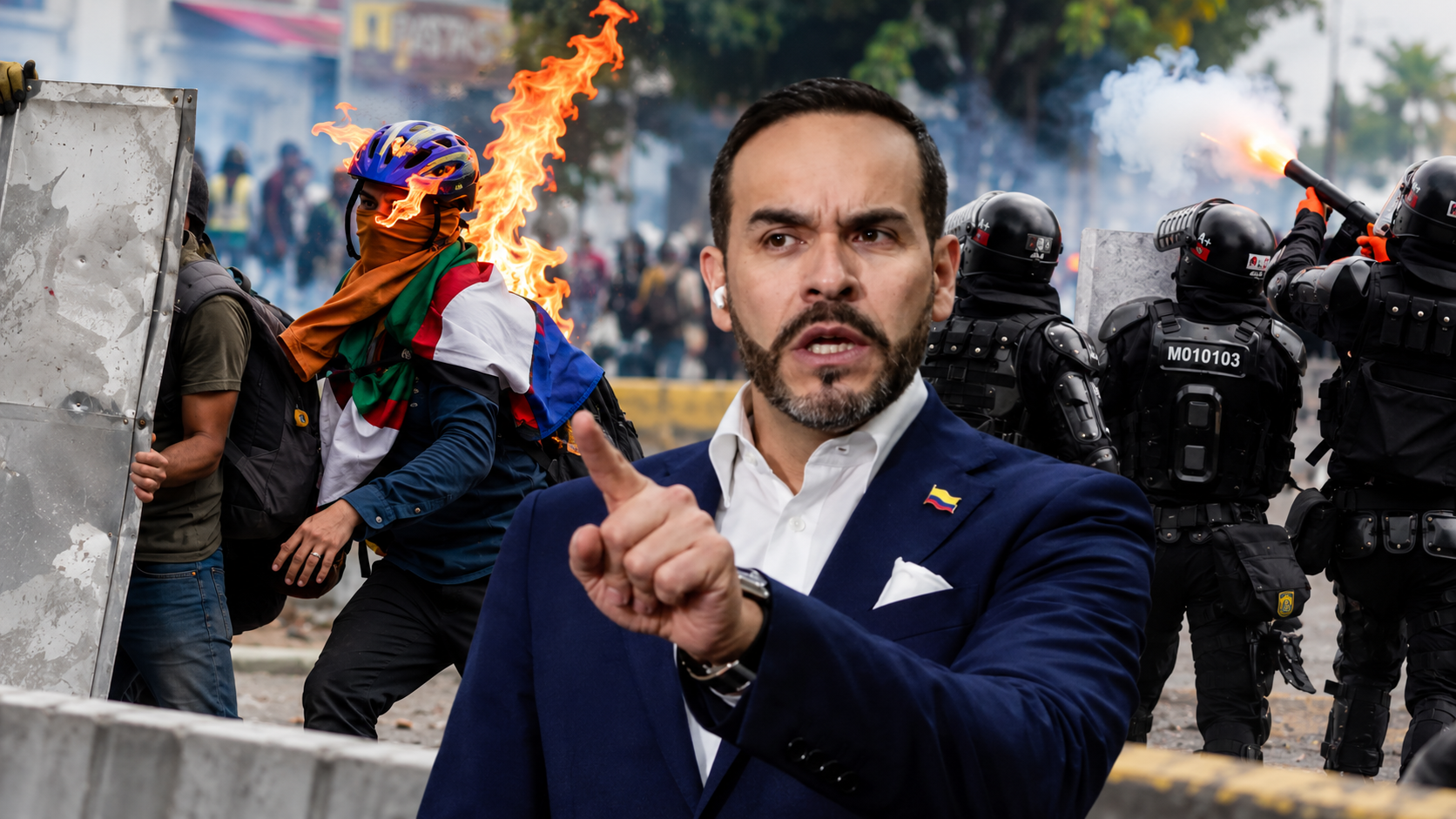  El Gobierno de Abelardo De La Espriella prepara un nuevo decreto para regular la actuación de las autoridades durante las protestas. 