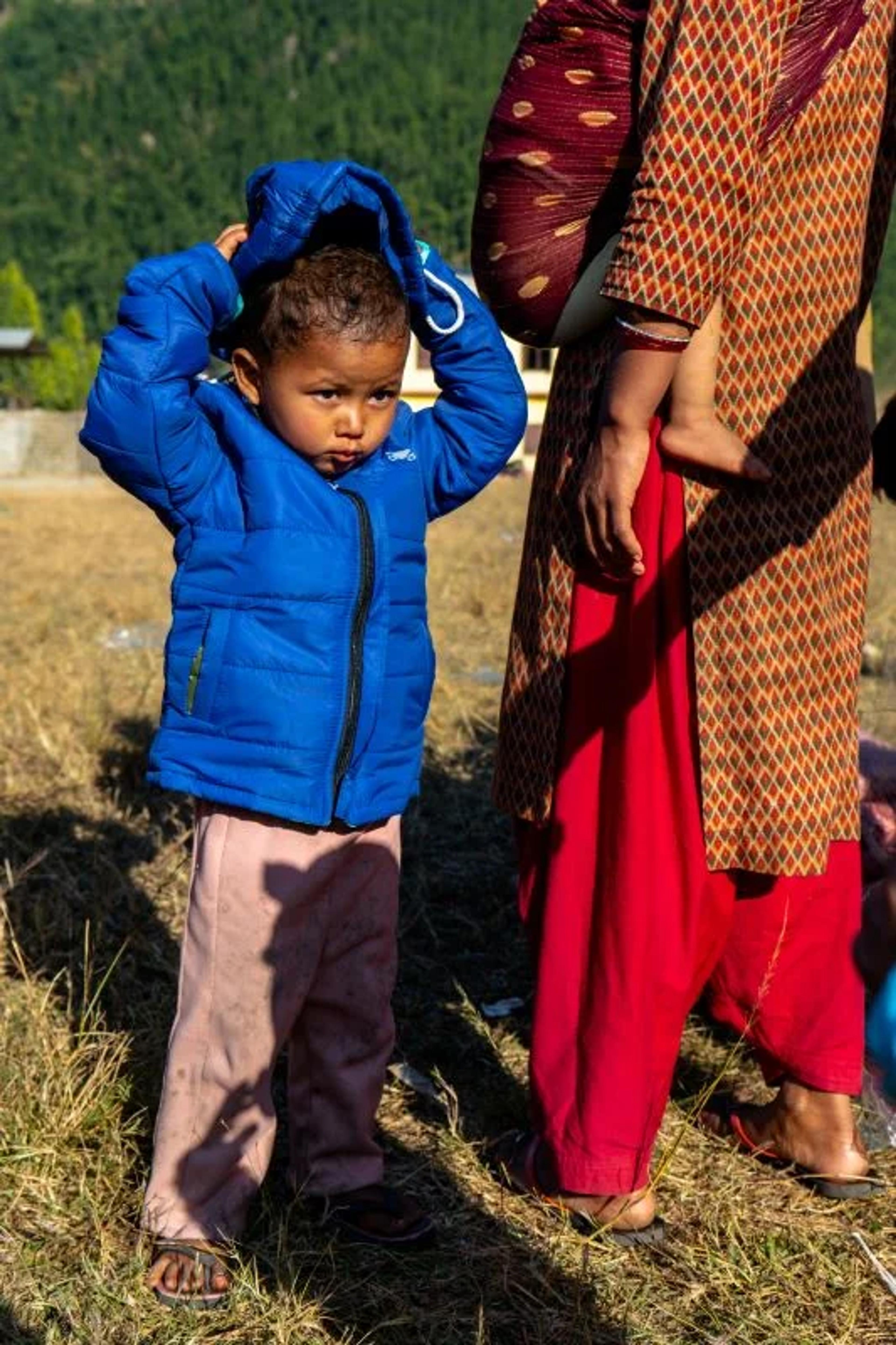 Winter Coat Distribution, Disaster Relief, Nepal 