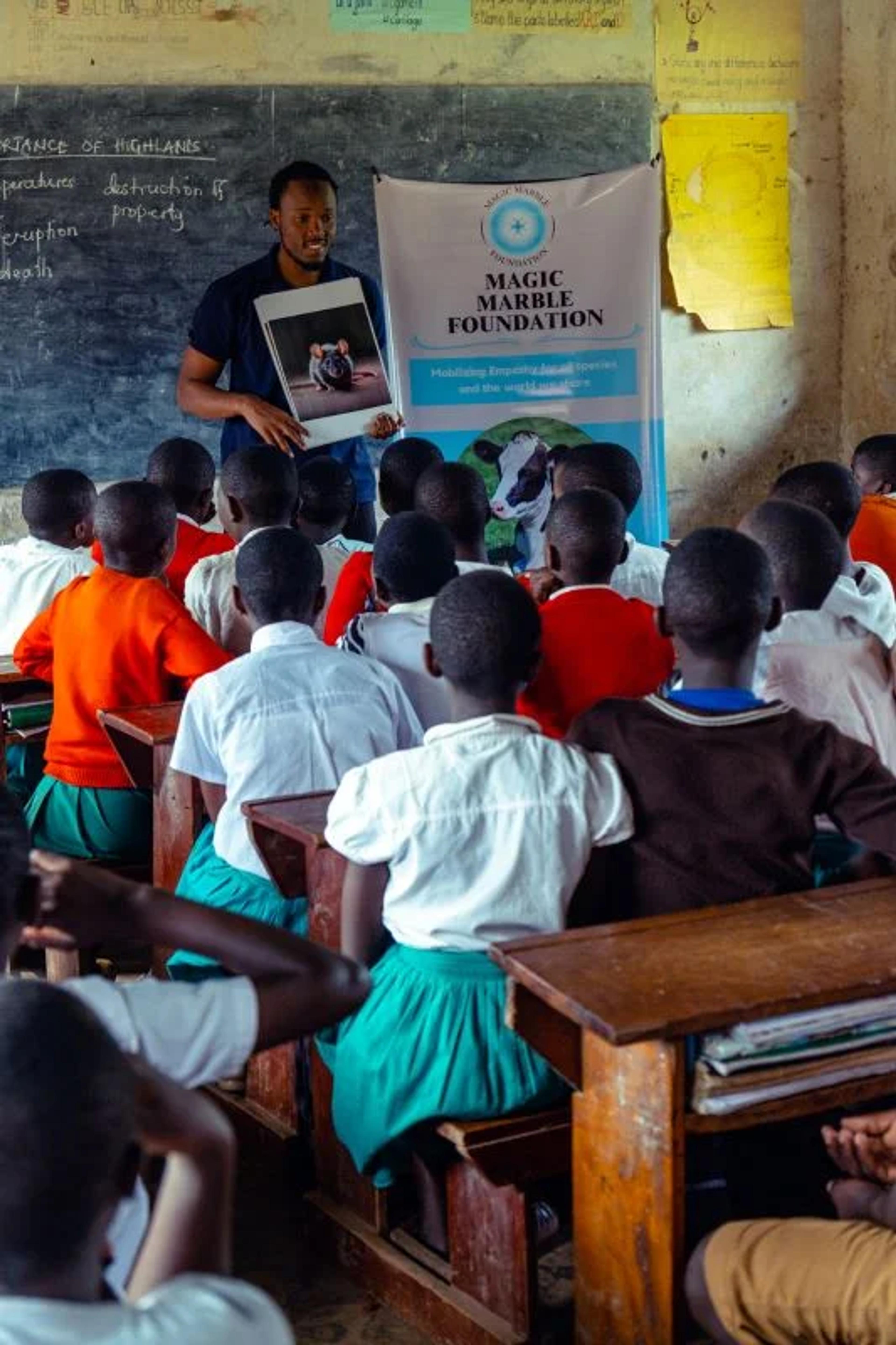 Dash Meizler teaching a C.A.R.E. Class in Kampala, Uganda 