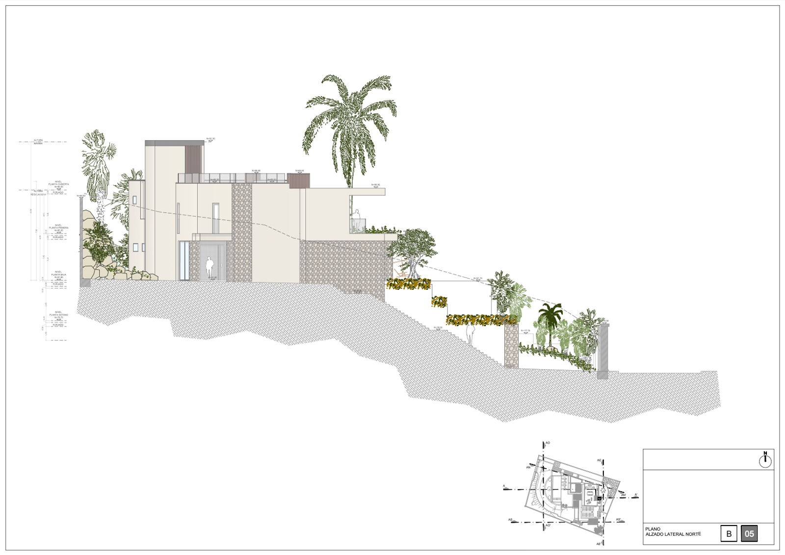 North Elevation floor plan
