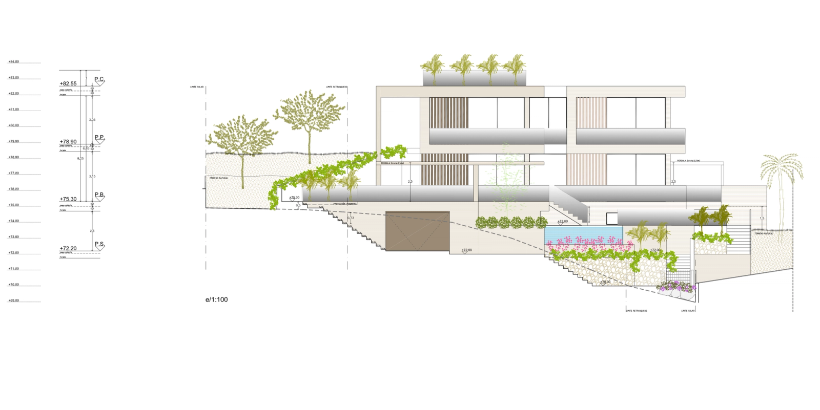 West Elevation (Frontal)