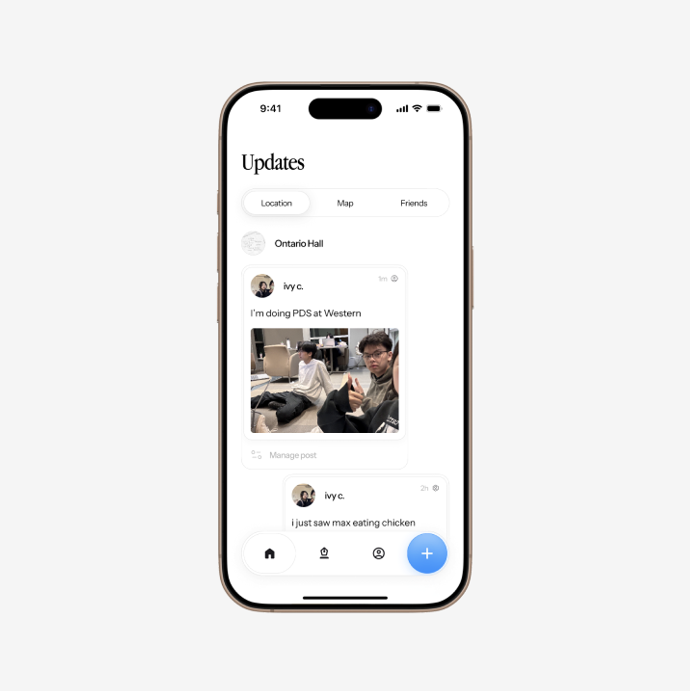 Sparks project interface