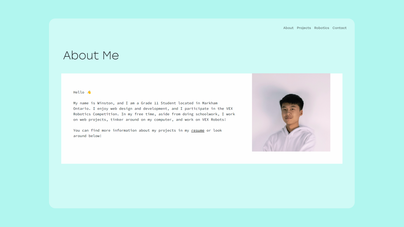Winstonzhao.ca V1 — winstonzhaov1 2