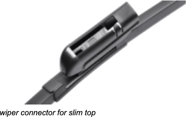 Wiper connection: Slim top