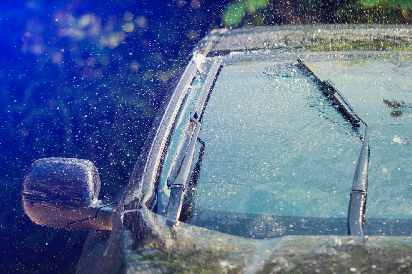 Image 1 rain on wipers