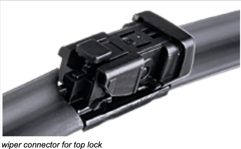 Wiper connection: Top lock
