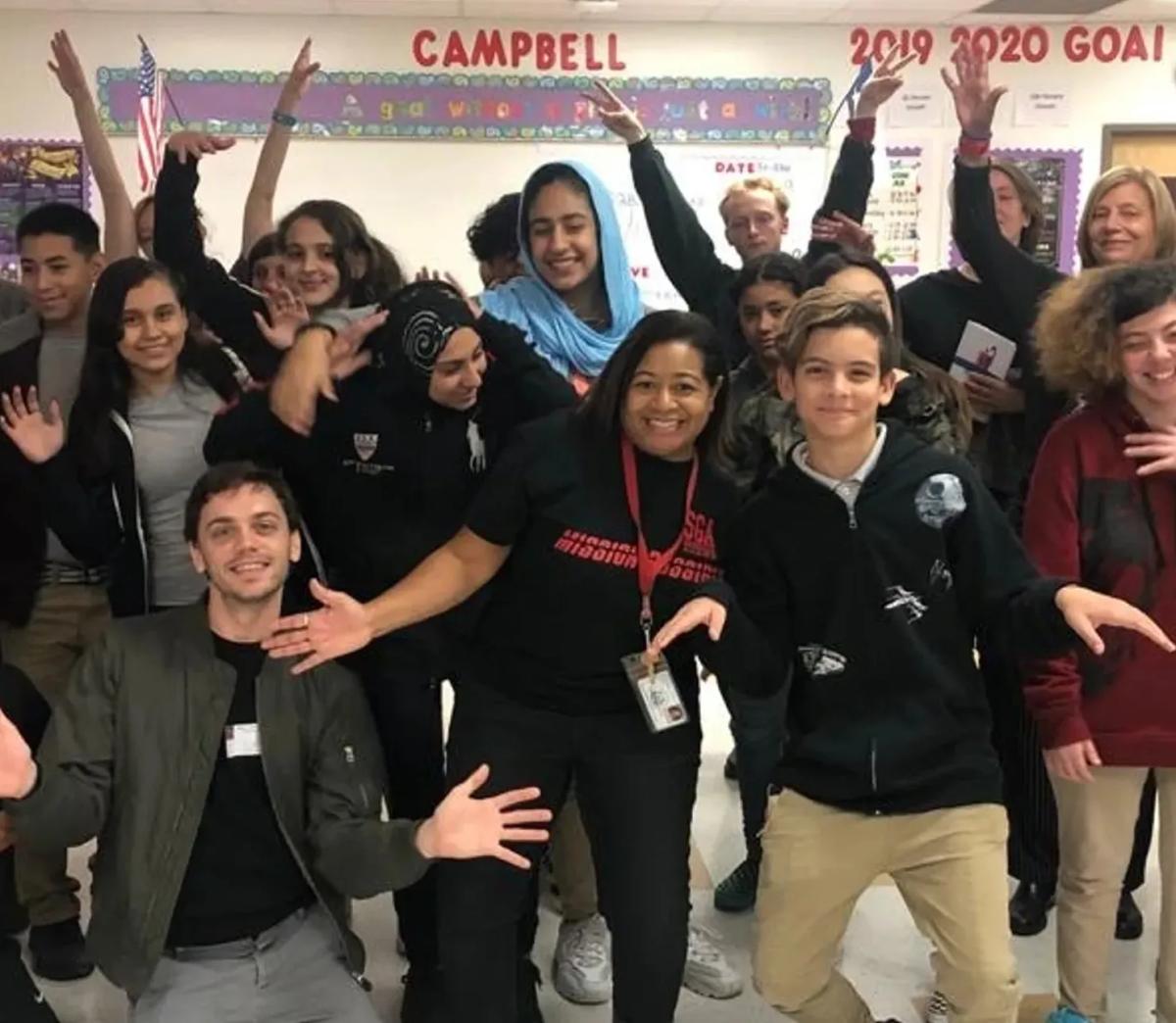 Students in a classroom session