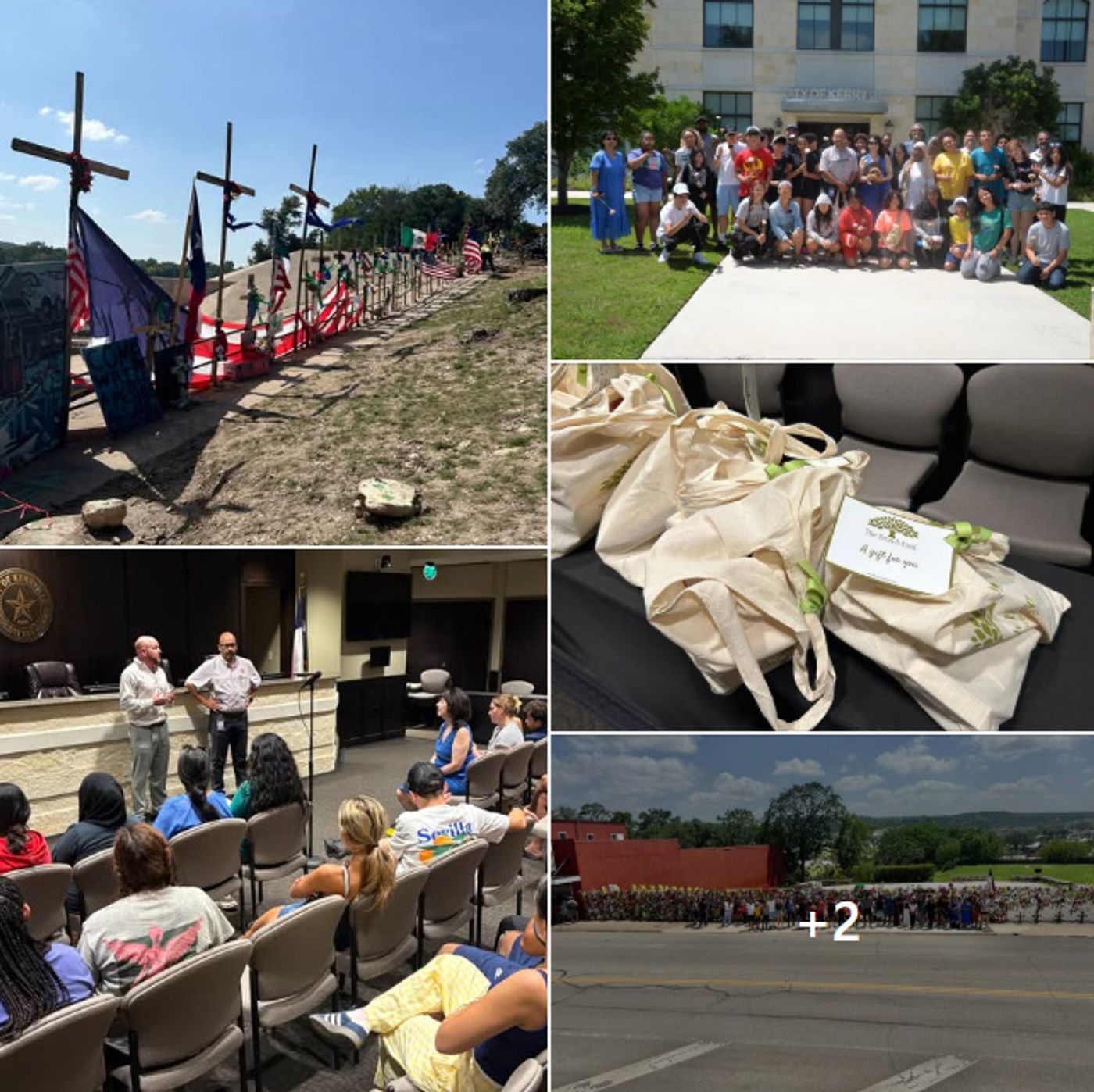 Youth leaders on their day of solidarity in Kerrville