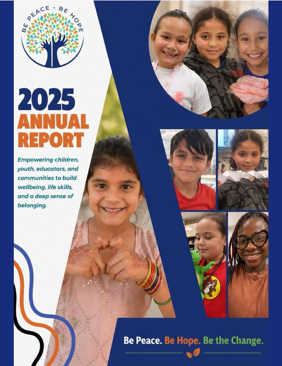 Cover of the Be Peace – Be Hope 2025 Annual Report
