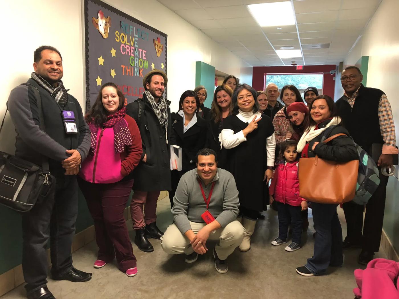 Educators and community partners gathered after a Be Peace – Be Hope training