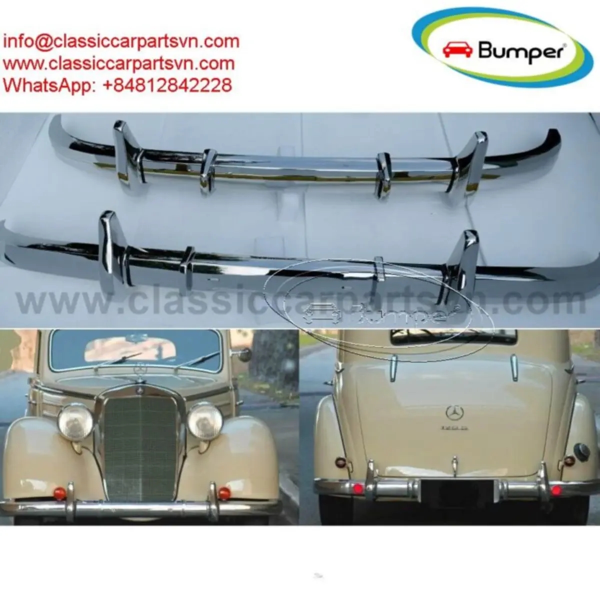 Mercedes W136 W191 170 models (1935-1955) bumpers | Other Services | Gatineau | 1