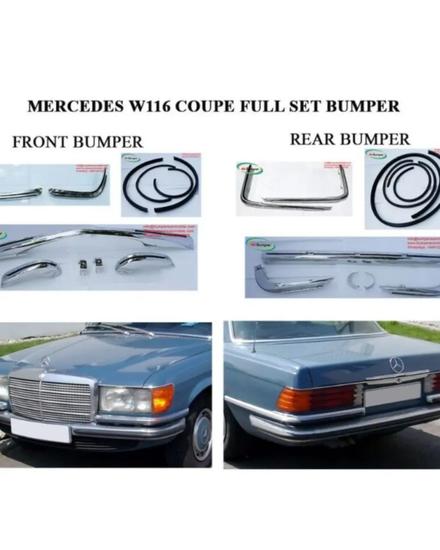 Mercedes W116 EURO style Bumpers (1972-1981)