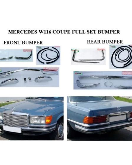 Mercedes W116 EURO style Bumpers (1972-1981) | Advertising and Printing | Hamilton | 1