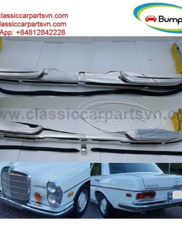 Mercedes Benz W108 W109 bumpers with rubber