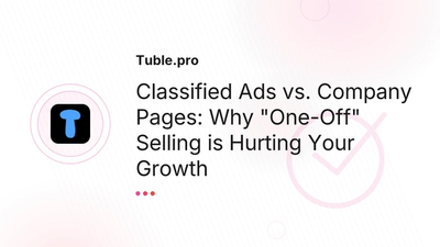 Ads vs. Company Profile: The Sustainable Strategy | Tuble.pro