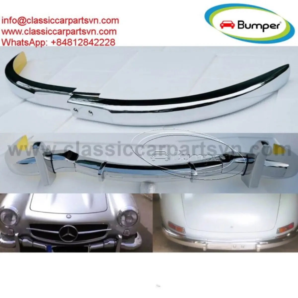Mercedes 300SL gullwing (1954-1963) bumpers | Other vehicles | Edmundston | Ad gallery (SEO) | 1