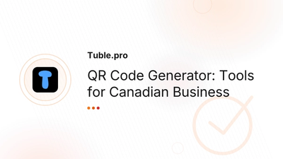 QR Code Generator Canada — Free QR Codes | Tuble.pro