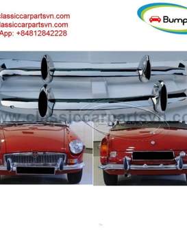 MGB bumpers with rubber on over riders