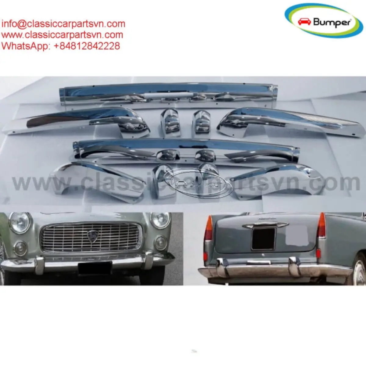 Lancia Flaminia Pininfarina coupé (1958-1967) bumpers | Construction services | Coquitlam | Ad gallery (SEO) | 1