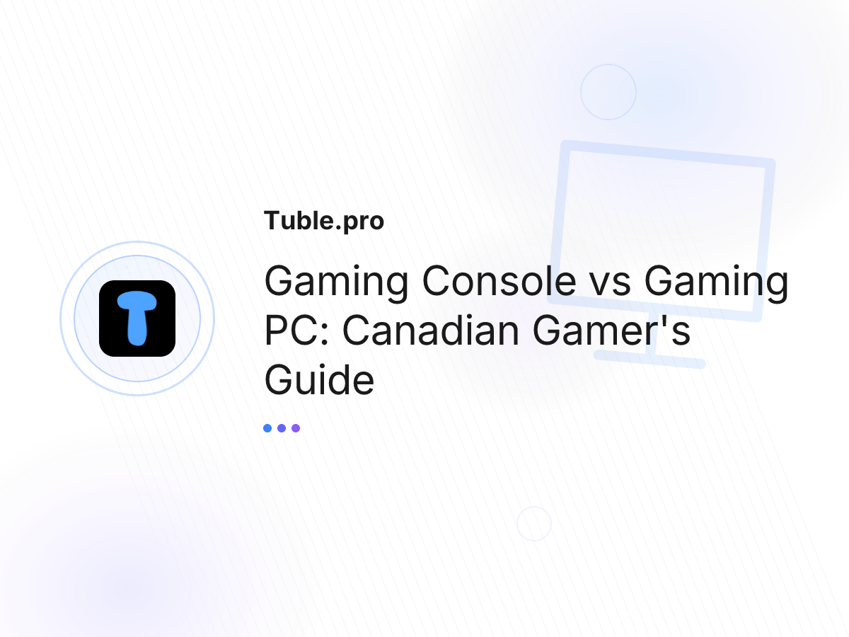 Gaming Console vs Gaming PC: Canadian Gamer's Guide