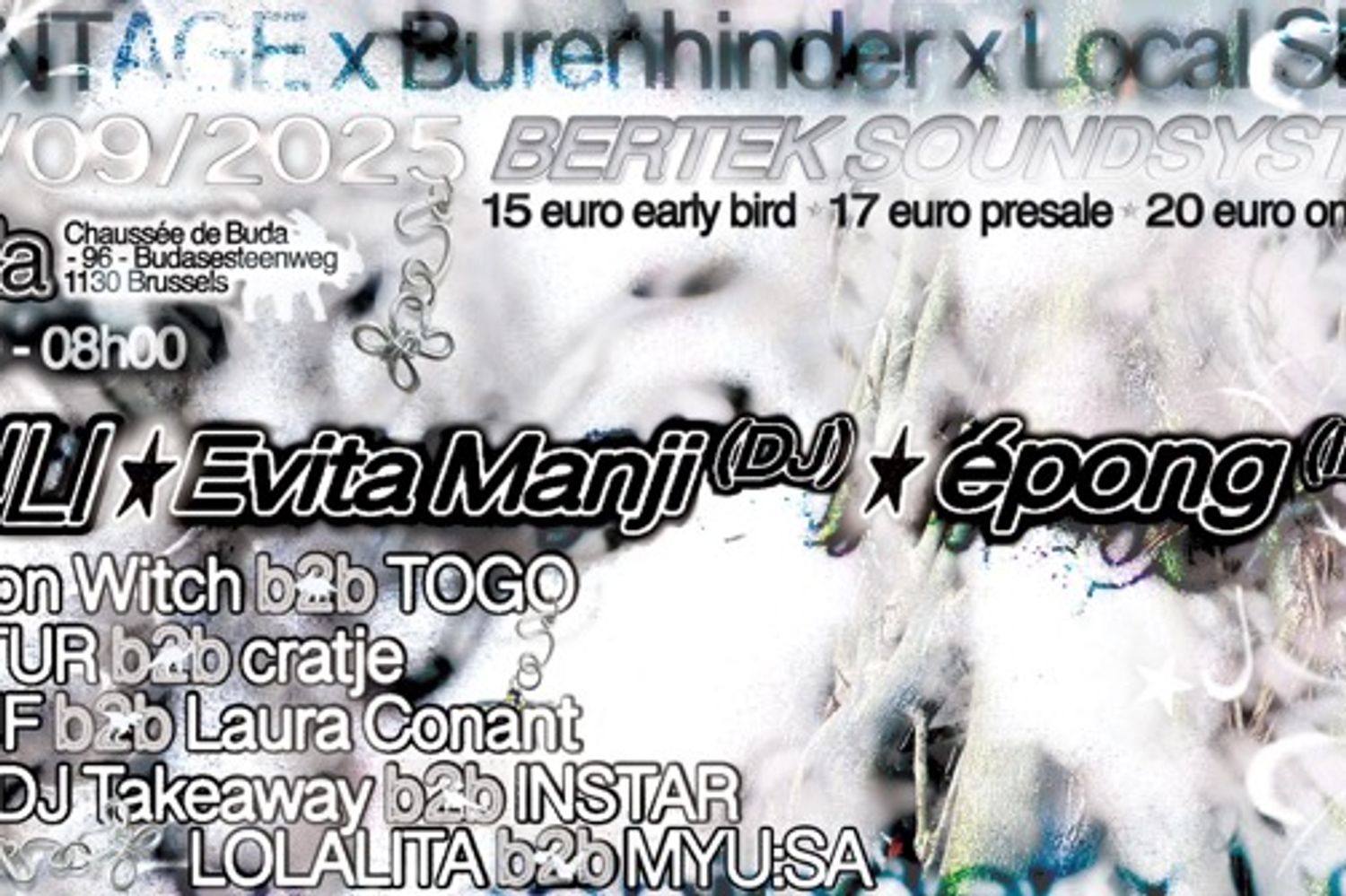 MONTAGE x Burenhinder x Local Slang presents: ZULI + Evita Manji (dj) + รฉpong (live)