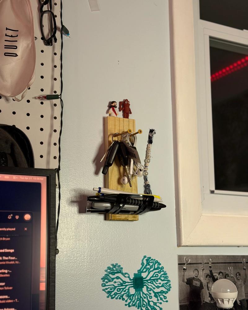 wall-mounted pen holder