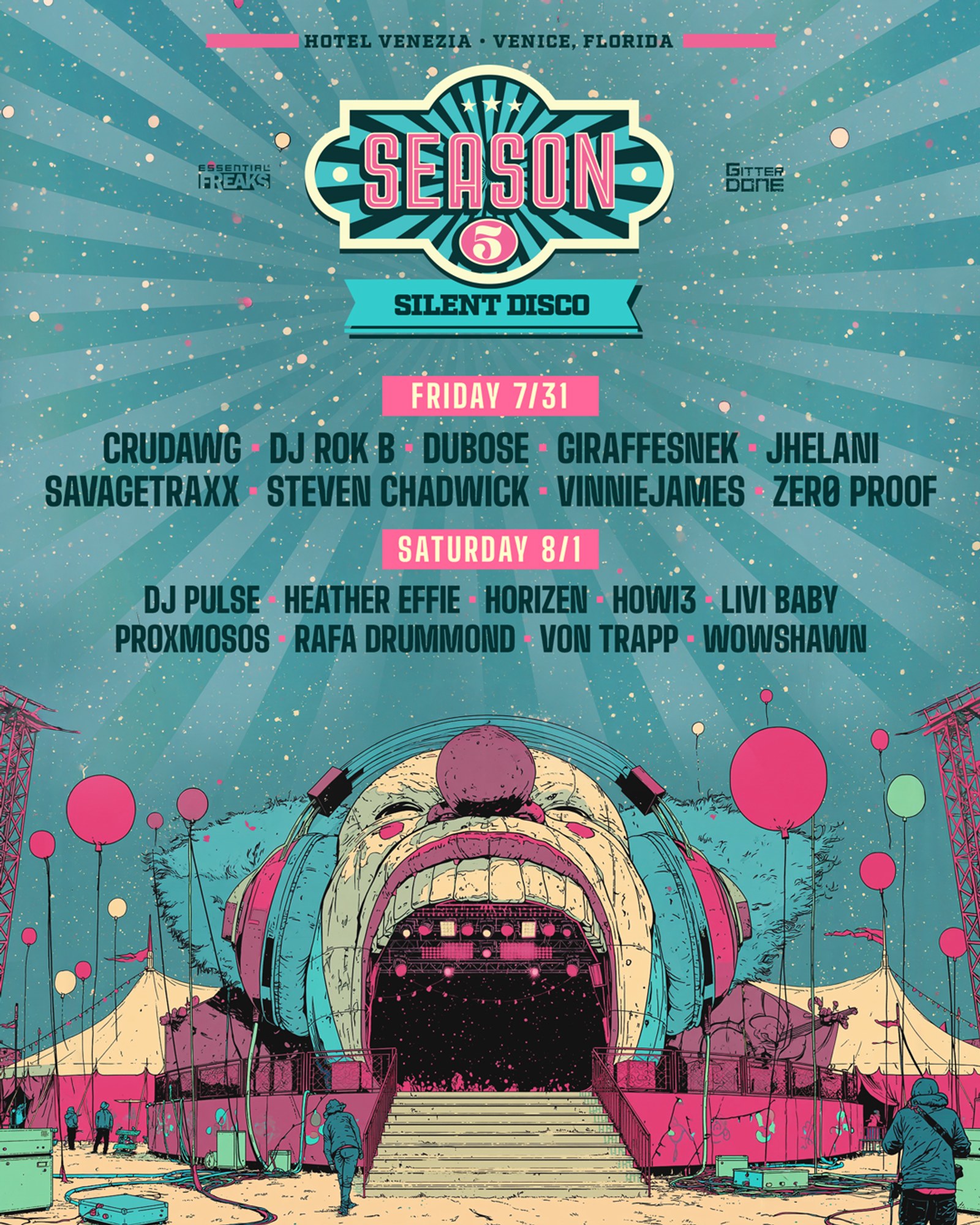 Silent Disco Season 5 stage artwork