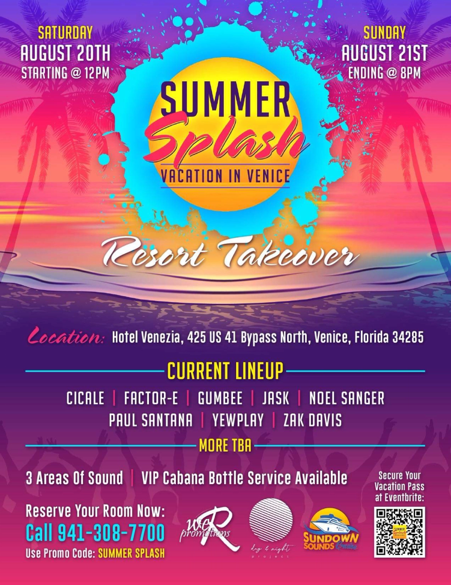 Summer Splash 2022 Phase 1 event flyer