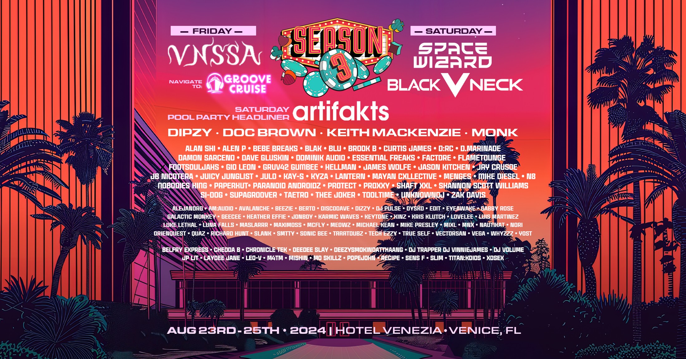 Season 3 Essential Freaks event flyer