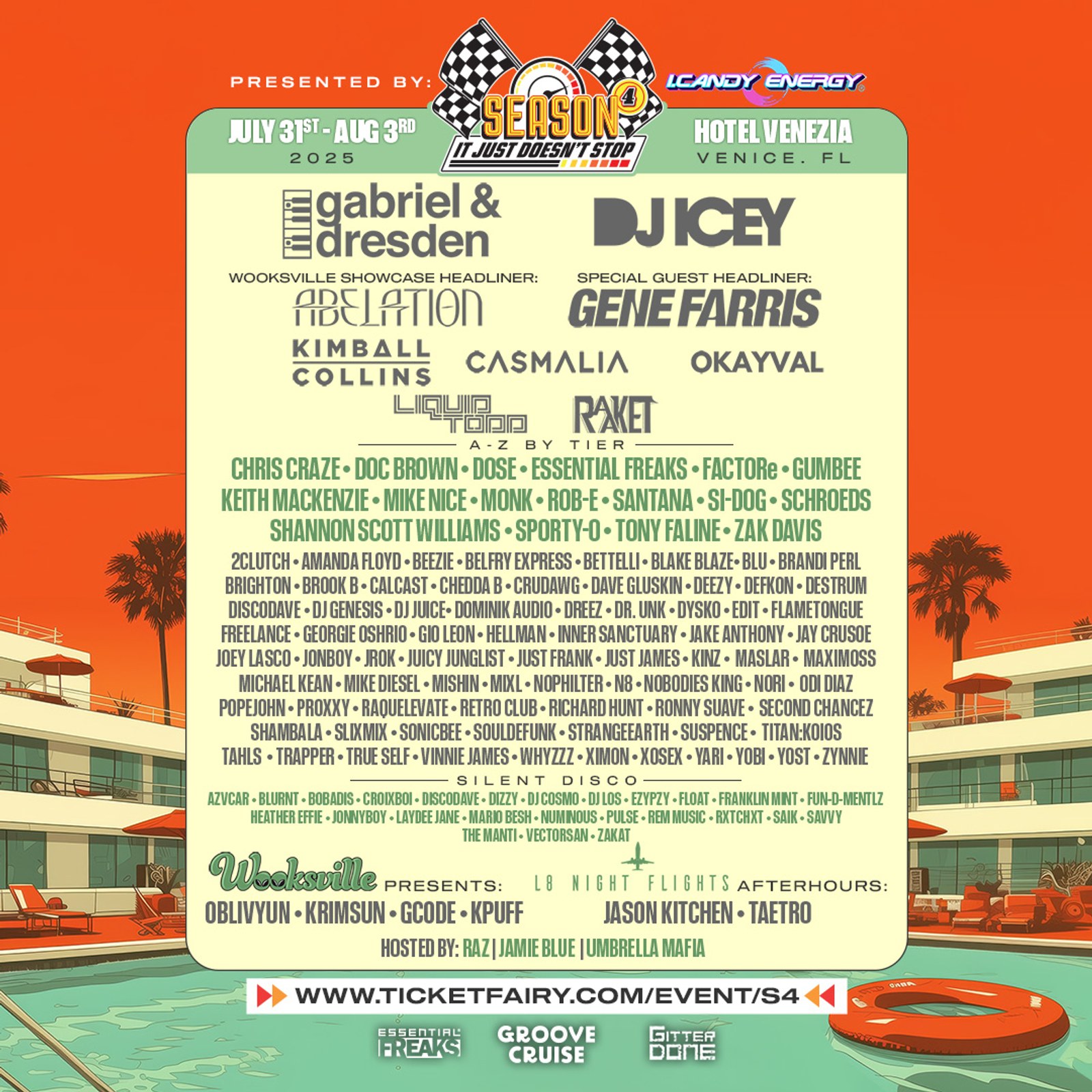 Essential Freaks Season 4 final lineup flyer