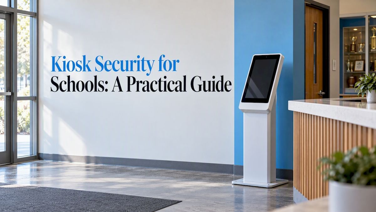 Kiosk Security for Schools: A Practical Guide