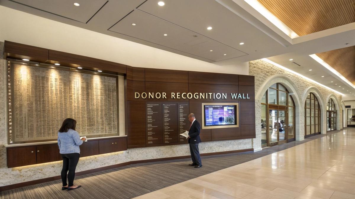 How Long Do You Leave a Donor Wall Recognition Up?