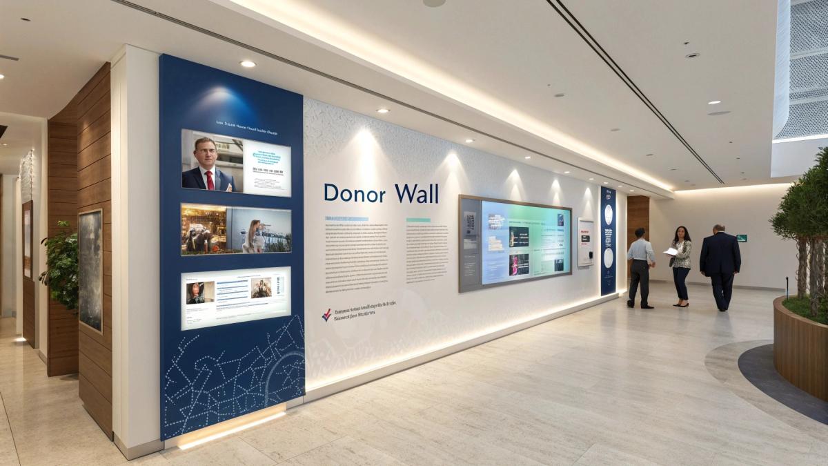 What Donor Information Should Interactive Donor Walls Display?