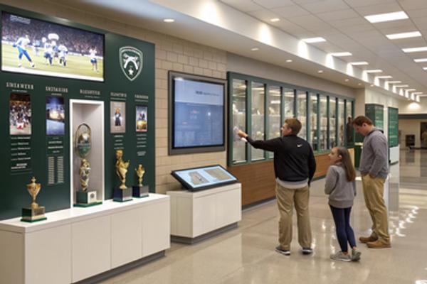 Ideas for Setting Up a Digital Showcase for High School Sports Trophies