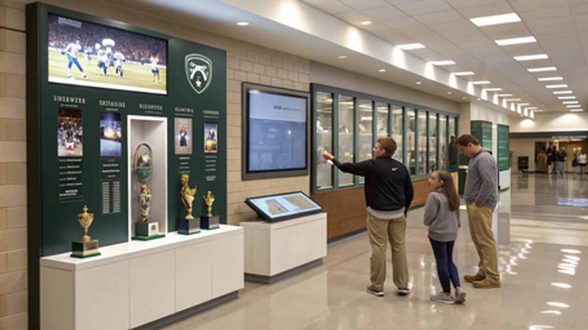 Ideas for Setting Up a Digital Showcase for High School Sports Trophies